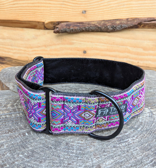 Purple Geometric House Collar 15-24"