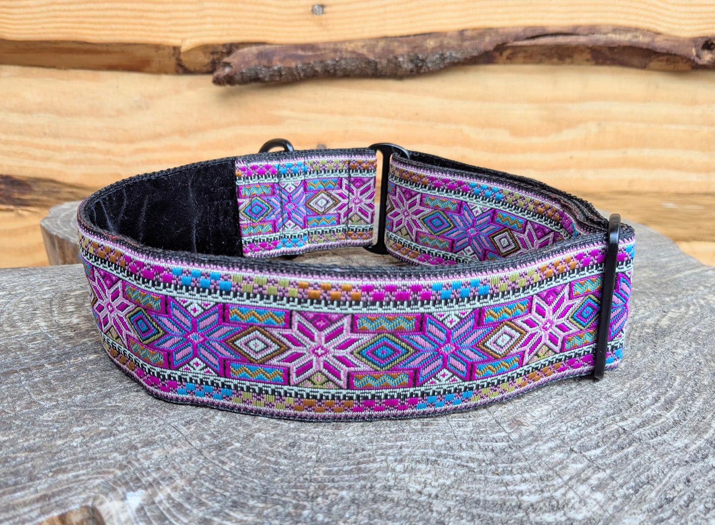 Purple Geometric House Collar 15-24"