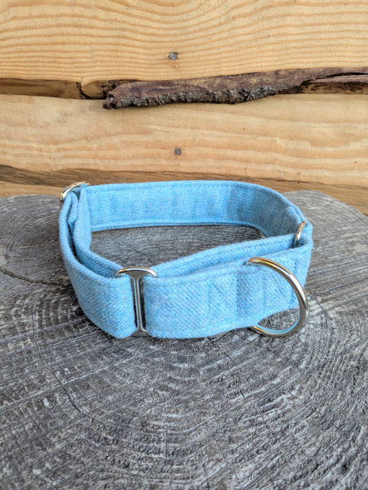 14-22' Light Blue Tweed Martingale Collar